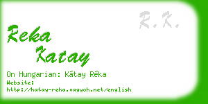 reka katay business card