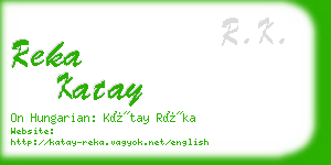 reka katay business card